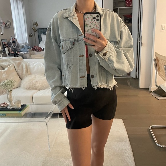 Levi vintage cropped denim jacket